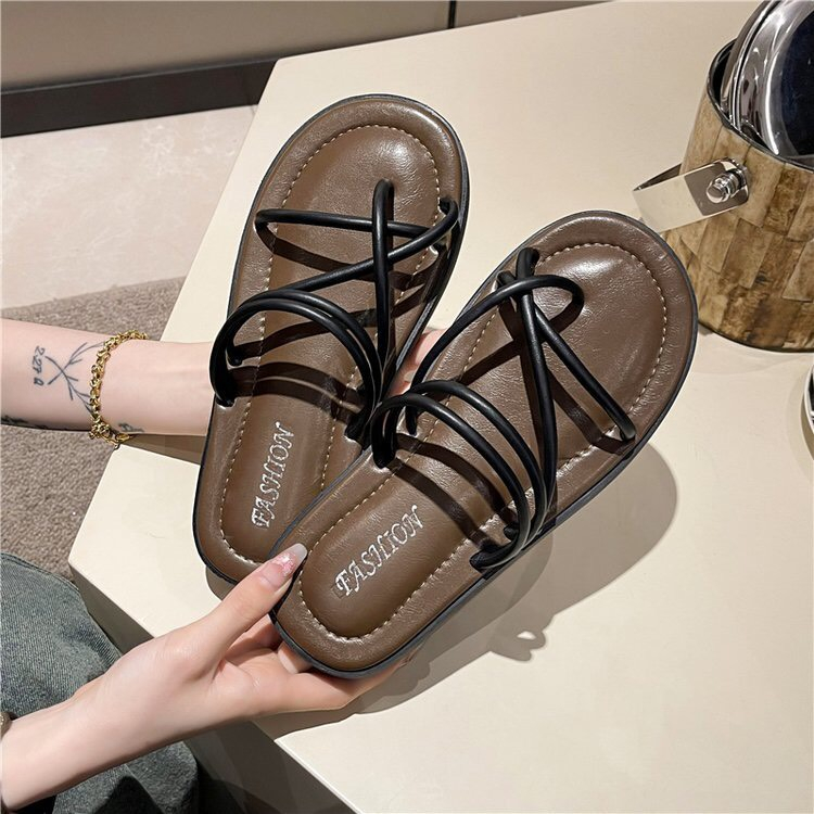 Dép Xỏ Ngón Đế Bánh Mì Dây Mảnh Cực Xinh Cao 2CM