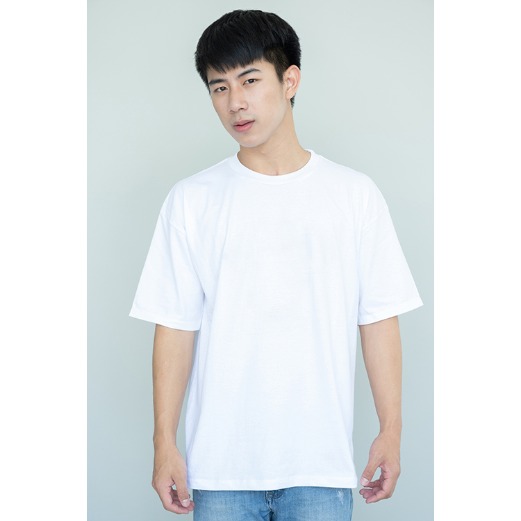 Áo thun trắng trơn tay ngắn cổ tròn, cotton co giãn 4 chiều, thoáng mát thấm hút mồ hôi.