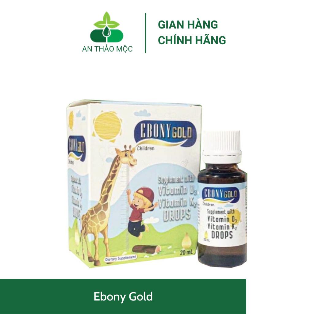Ebony Gold.Bổ Sung Vitamin D3K2.Giúp Hấp Thu Canxi Phát Triển Chiều Cao Cho Bé