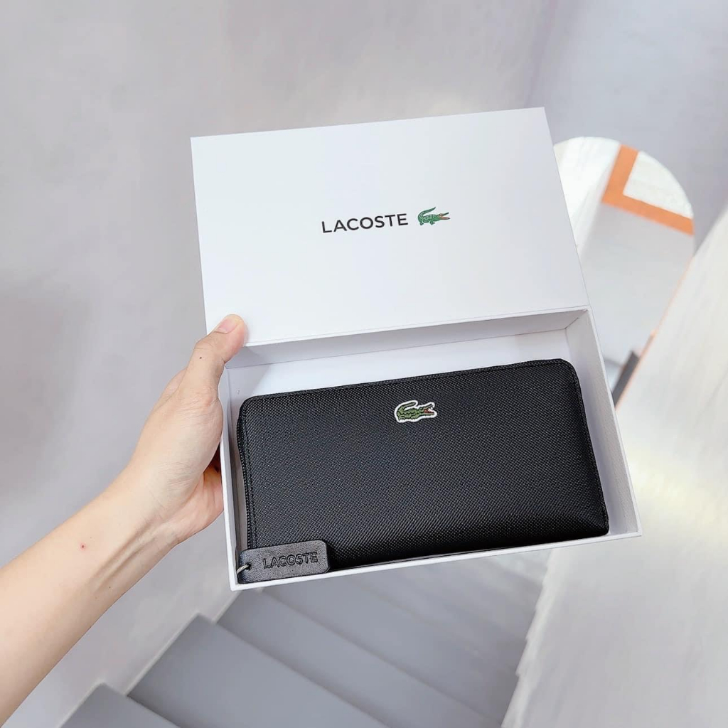 Ví cầm tay Lacoste Women's Wallet - Ví Lacoste - Màu đen (20x10,5cm)