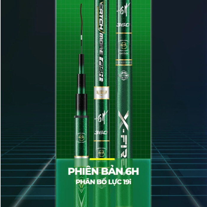 Cần tay Bamboo Chiến Mã