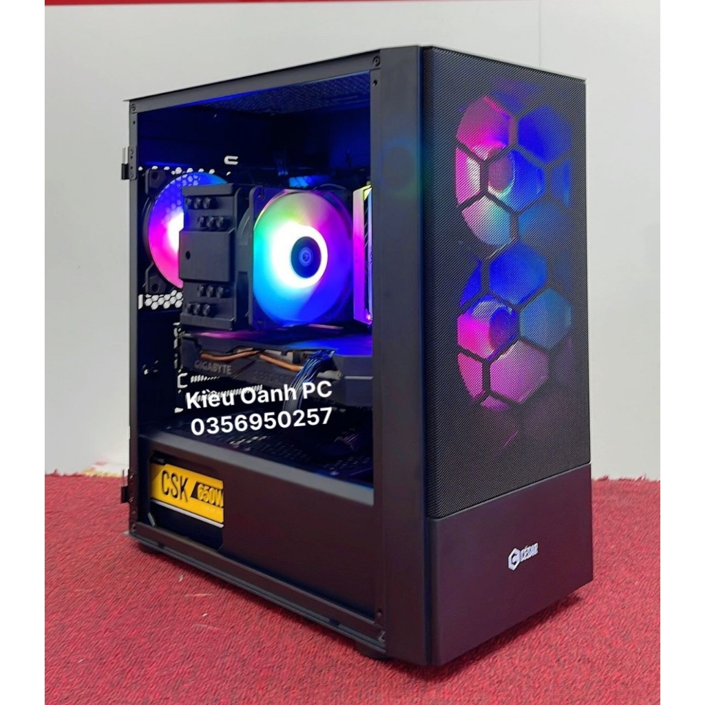Vỏ máy tính  XIGMATEK GEMINI II sẵn 3 Fan- PREMIUM GAMING M-ATX - Mai Hoàng phân phối và BH 12 tháng