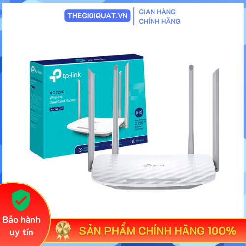 [HỎA TỐC] Bộ phát wifi TP Link Archer C50 không dây, băng tần kép AC1200 phủ sóng mạnh - Hàng chính hãng