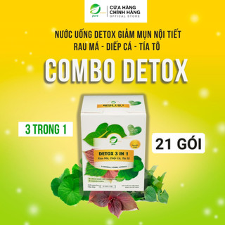 Bột DETOX 3 IN 1 Rau má, diếp cá, tía tô