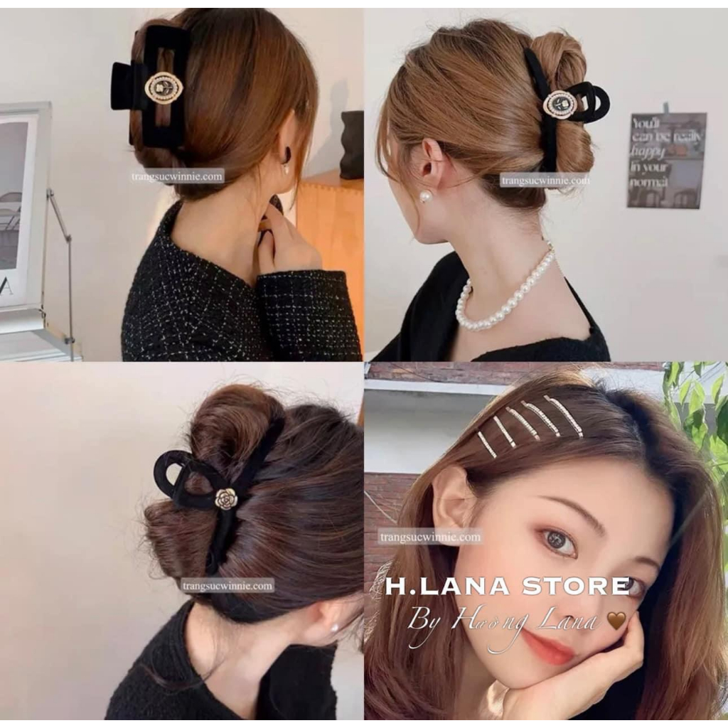 SET 2 KẸP NHUNG KIỂU DÁNG LOLI