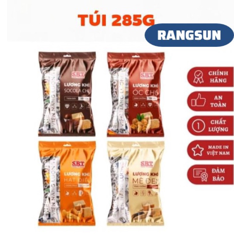 túi 285g Lương khô SBT cung cấp năng lượng ăn vặt hỗ trợ ăn kiêng Ăn sáng, ăn văt, bữa phụ, ăn kiêng)