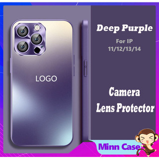 Ốp điện thoại nhám màn ống kính kim loại viền vuông cho 14 13 11 Pro MAX 14 Plus 12 Pro MinnCase