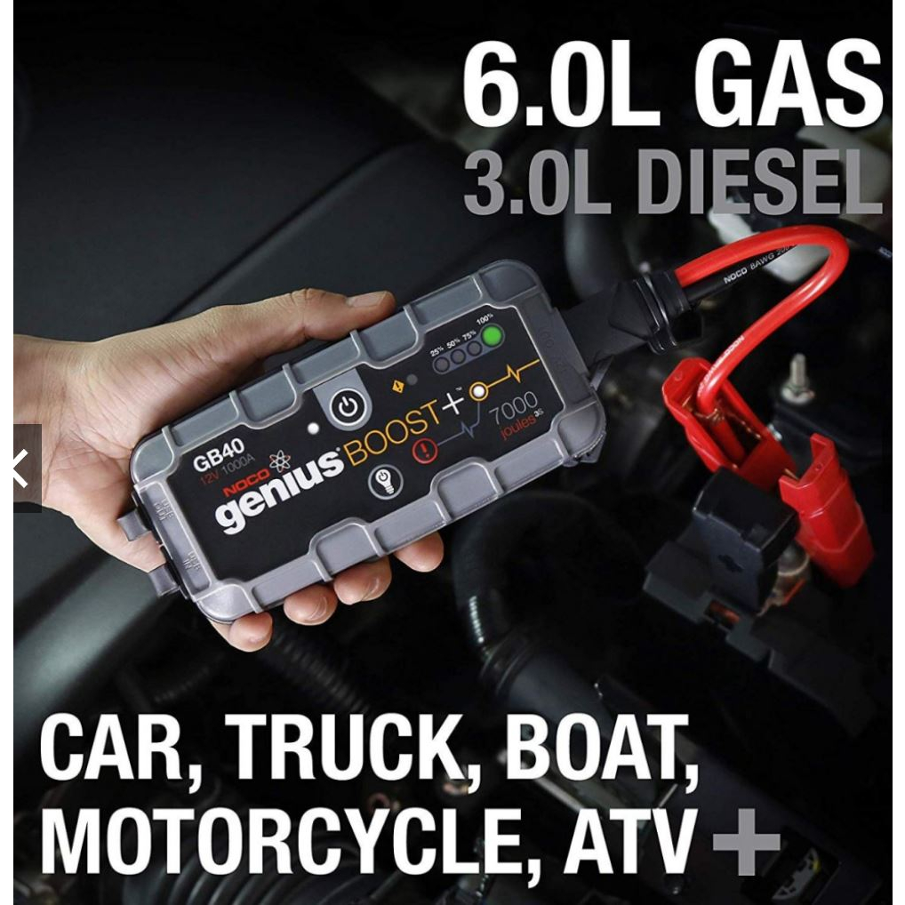 Bộ kích ô tô NOCO GB40 12V 1000A tích hợp sạc dự phòng 5V2.1A