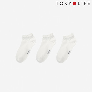 Tất chân nữ cổ ngắn TOKYOLIFE pack 3  chất liệu co giãn cao cấp - C9SOK201M/C9SOK202M