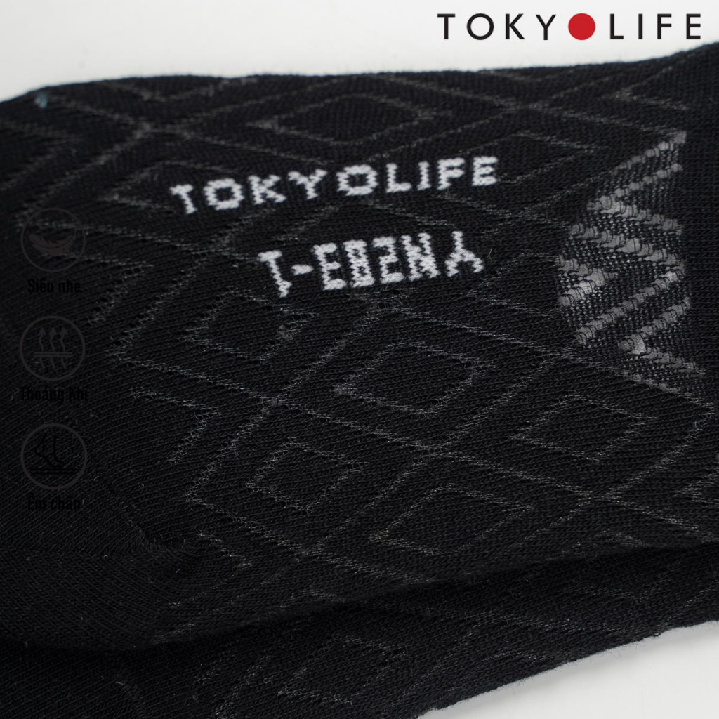 Tất chân nữ nửa bàn TOKYOLIFE pack 3 chất liệu co giãn cao cấp C9SOK001M/C9SOK002M