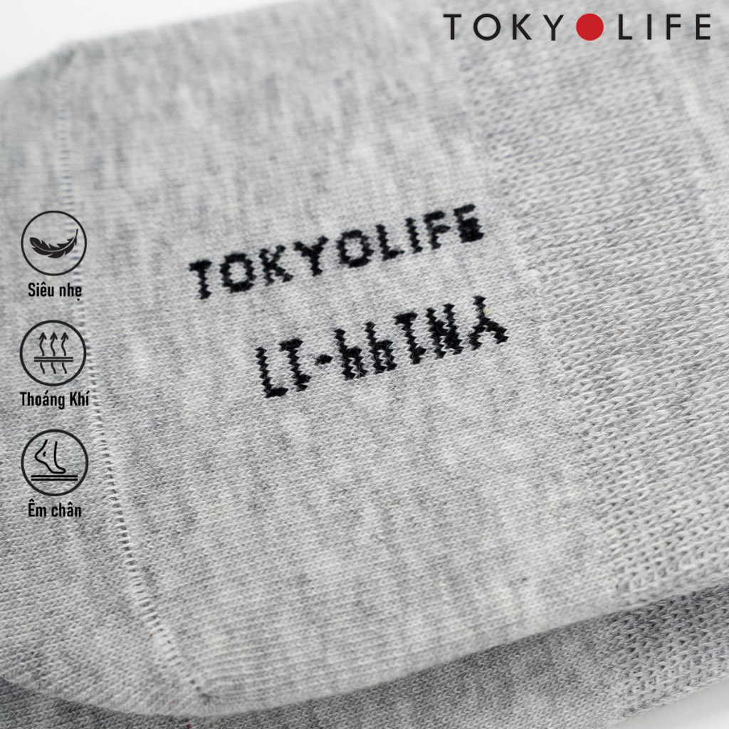 Tất chân nam nửa bàn TOKYOLIFE pack 3 chất liệu vải co giãn cao cấp C7SOK001M/C7SOK003M/C7SOK004M
