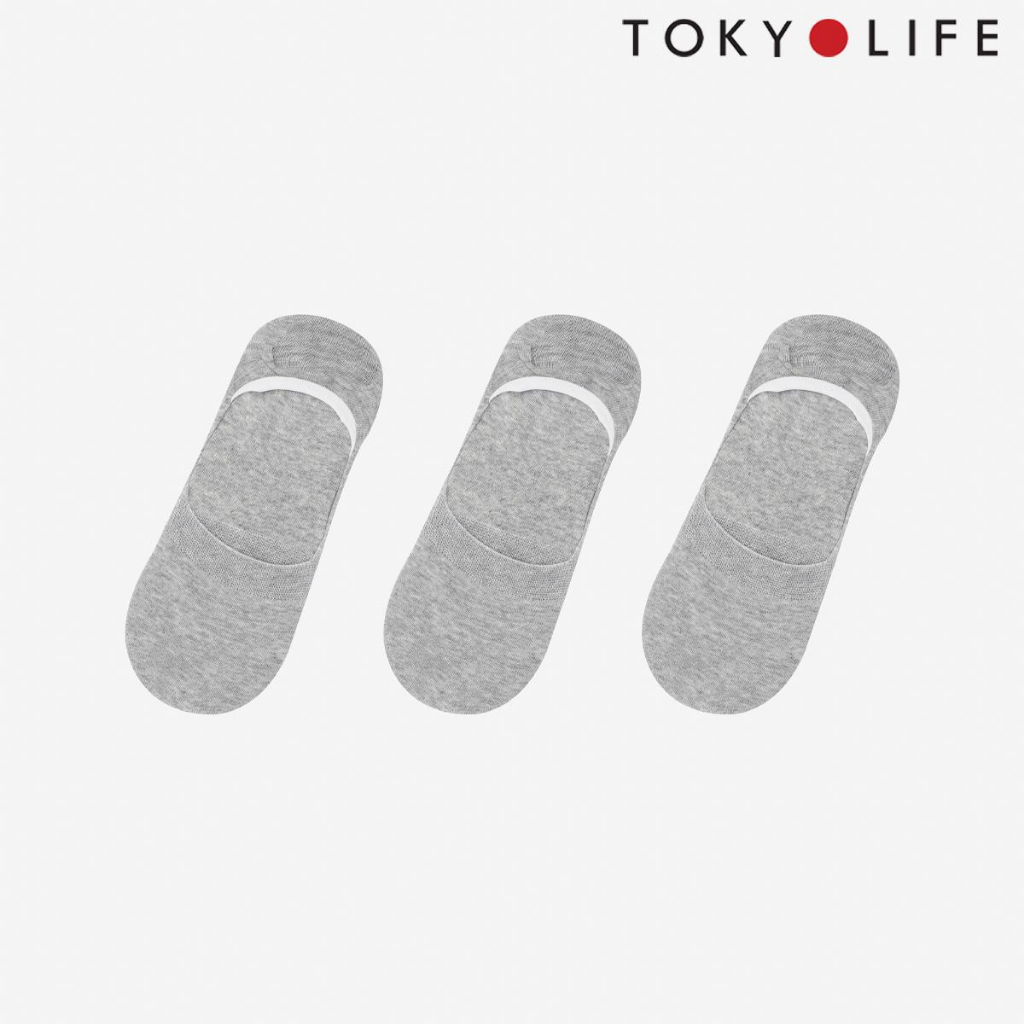 Tất chân nam nửa bàn TOKYOLIFE pack 3 chất liệu vải co giãn cao cấp C7SOK001M/C7SOK003M/C7SOK004M