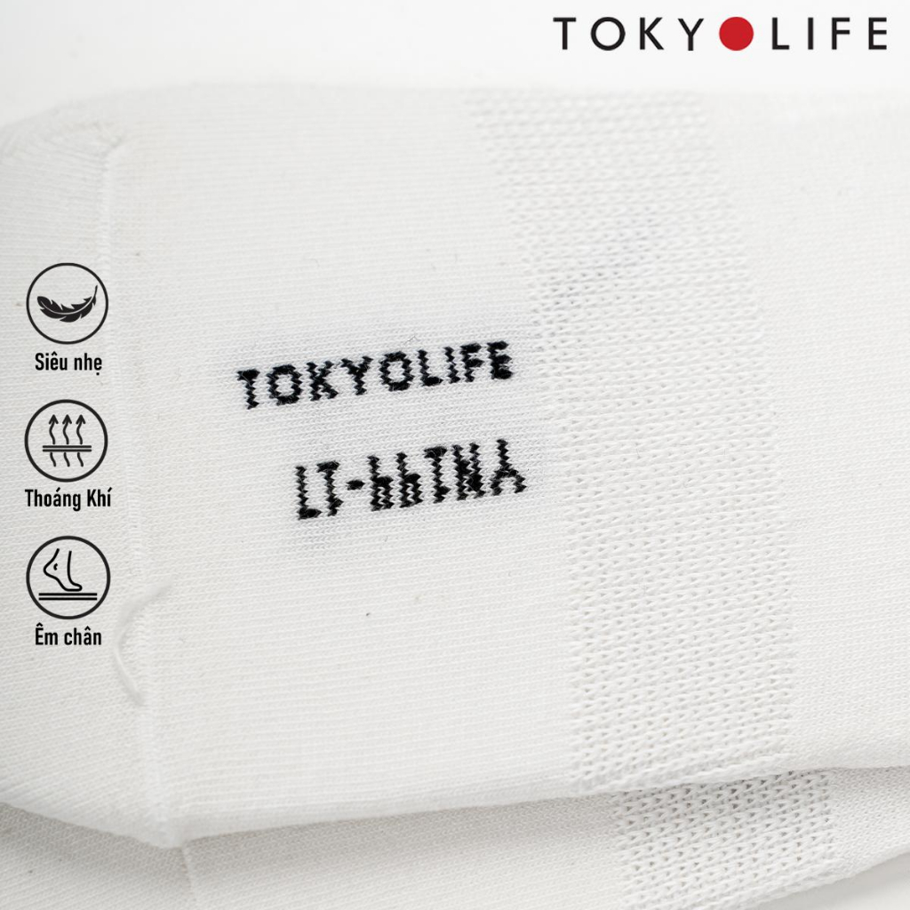 Tất chân nam nửa bàn TOKYOLIFE pack 3 chất liệu vải co giãn cao cấp C7SOK001M/C7SOK003M/C7SOK004M