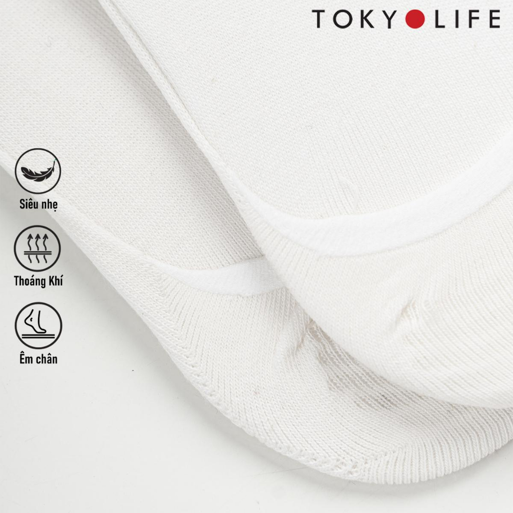 Tất chân nam nửa bàn TOKYOLIFE pack 3 chất liệu vải co giãn cao cấp C7SOK001M/C7SOK003M/C7SOK004M