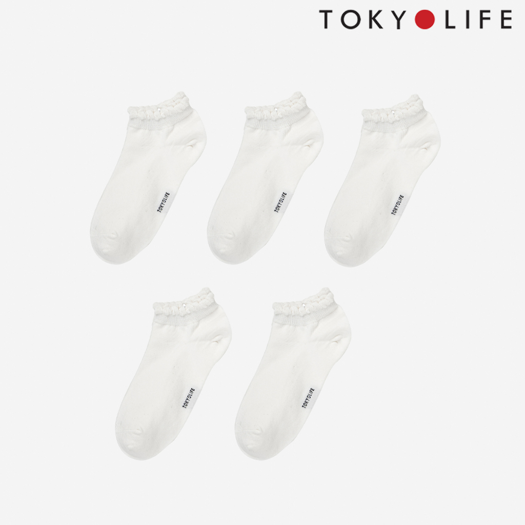 Tất chân nữ cổ ngắn TOKYOLIFE pack 3  chất liệu co giãn cao cấp - C9SOK201M/C9SOK202M