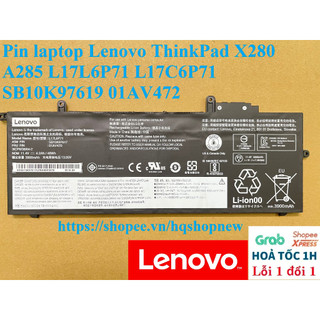 ⚡ Pin laptop Lenovo ThinkPad X280 A285 L17L6P71 L17C6P71 SB10K97619 01AV472