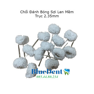 Chổi bông mềm sợi len đánh bóng trục 2.35mm