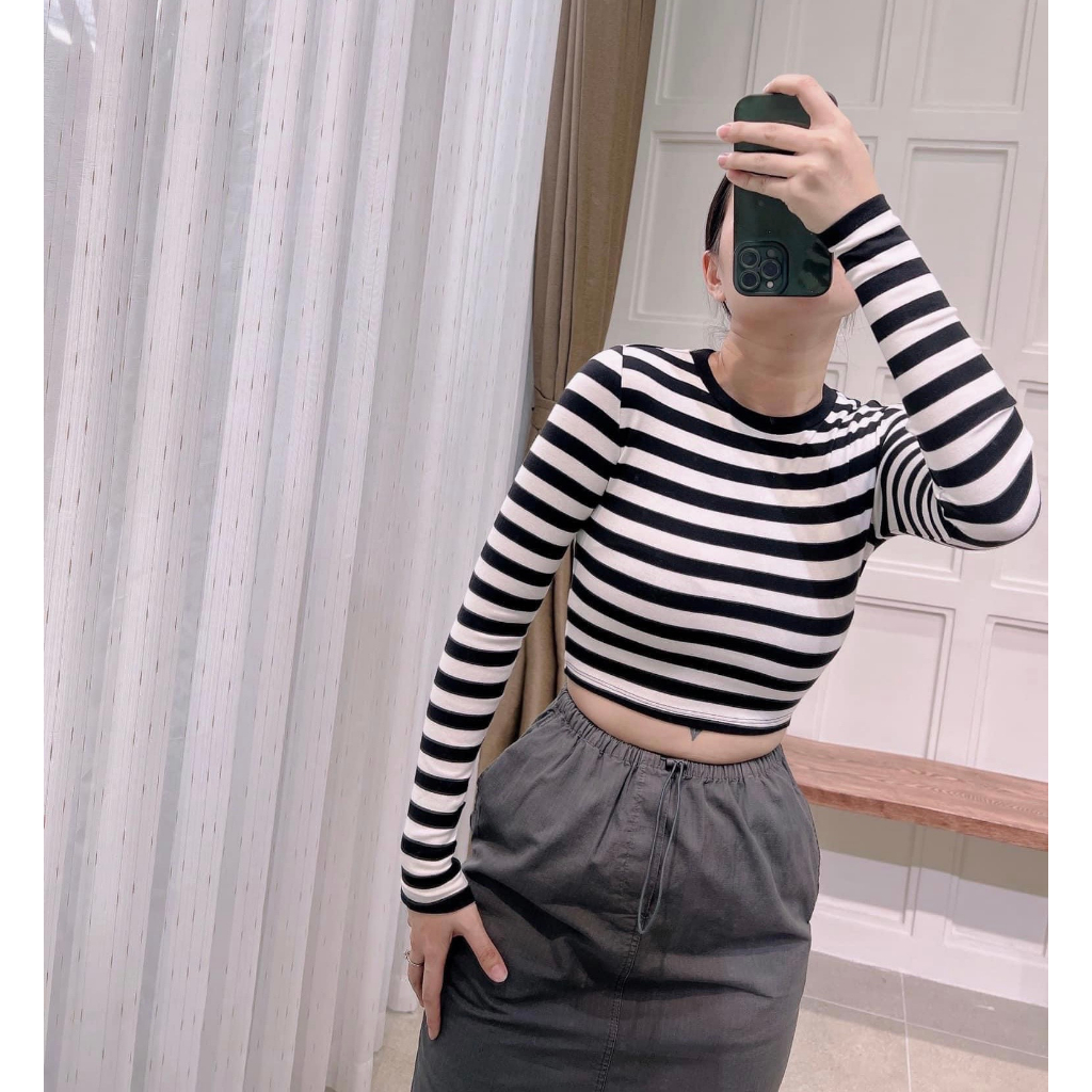 Áo len giấy dài tay