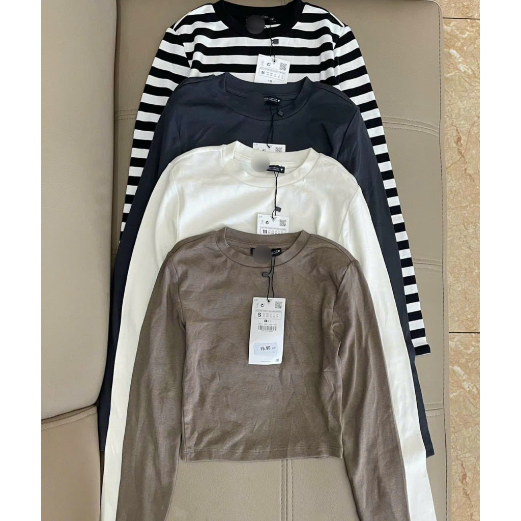 Áo len giấy dài tay