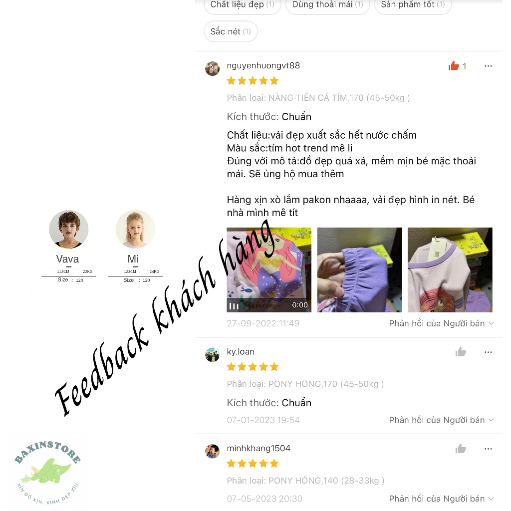 ĐỒ BỘ ĐỒ NGỦ DÀI TAY MAMDADKIDS NÀNG TIÊN CÁ 100% COTTON CHO MẸ VÀ BÉ GÁI TRẺ EM MẶC NHÀ SIZE ĐẠI