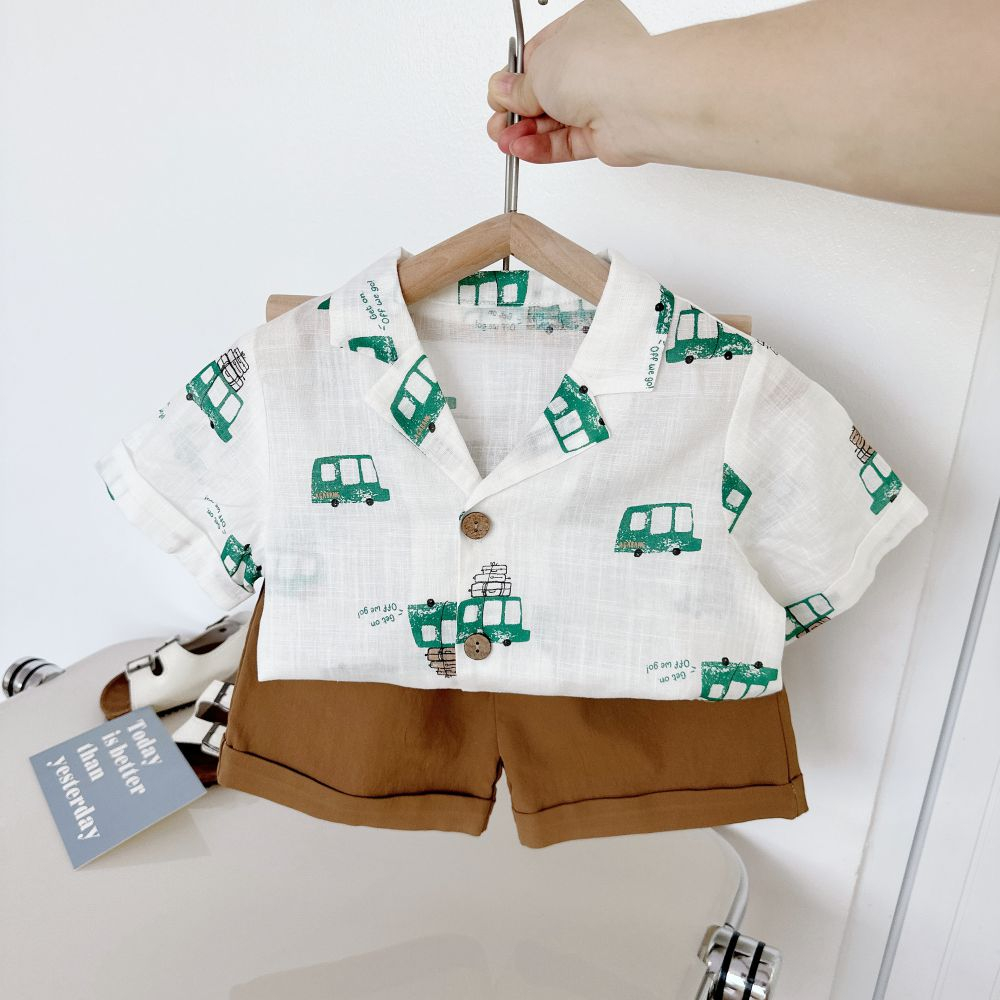 Áo sơ mi cho bé, chất liệu cotton mát mịn cho bé, A1628