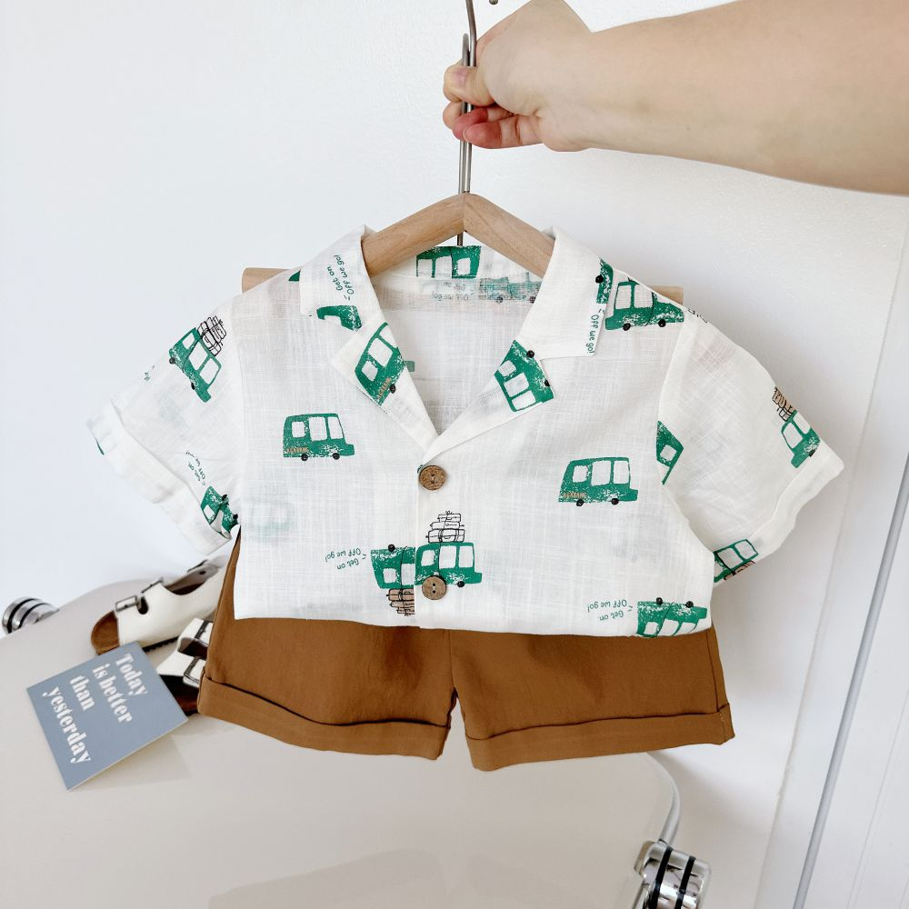 Áo sơ mi cho bé, chất liệu cotton mát mịn cho bé, A1628