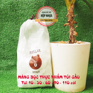 [110 cái]Màng bọc thực phẩm siêu dai và co giãn có chun (tặng kèm hộp nhựa) - Mũ chùm đầu siêu tiện lợi