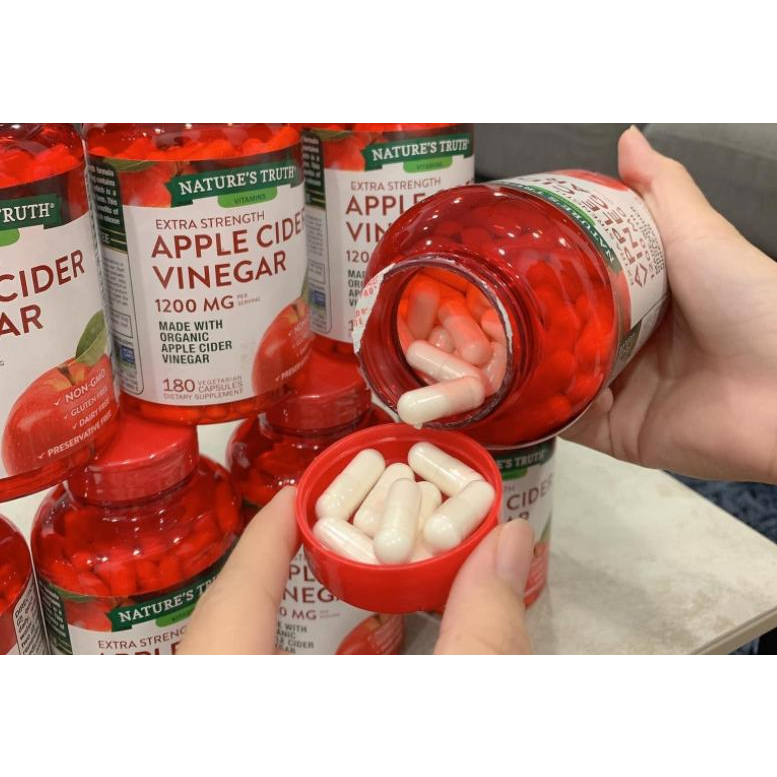 Viên giấm táo hữu cơ Apple Cider Vinegar 1200mg 180 viên