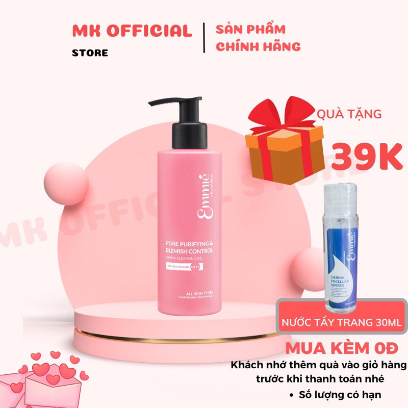 Sữa Rửa Mặt Cho Da Dầu Mụn Emmié 180Ml - Mk Official Store