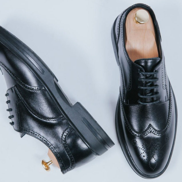 Giày Oxford Nam Công Sở Da Bò Thật Nguyên Tấm Cao Cấp