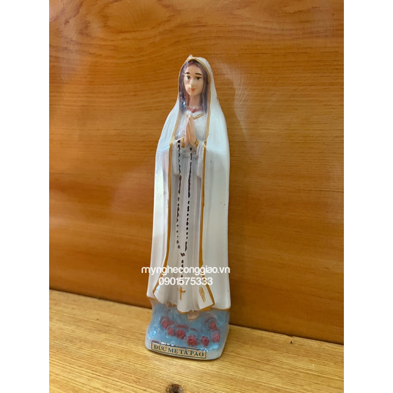 Tượng Đức Mẹ Tà Pao composit cao 15cm | Tượng công giáo mini