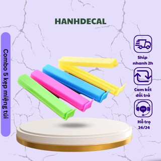 Combo 5 Dụng Cụ Kẹp Miệng Túi chống thoát khí chống ẩm mốc hanhdecal1