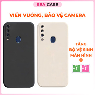 Ốp lưng Samsung A20S cạnh vuông, viền vuông, dẻo mềm mịn