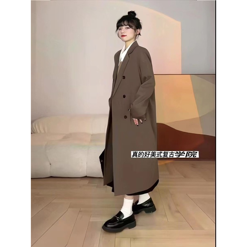 Áo Khoác Vest, Áo Khoác Blazer Dáng Dài Phong Cách Hàn Quốc