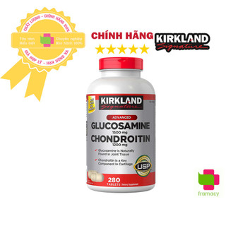 Viên uống Kirkland Glucosamine 1500mg & Chondroitin 1200mg, Mỹ (280v) bổ xương khớp cho người trên 18 tuổi