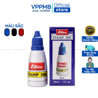 Mực dấu Shiny 28ml, mực dấu đỏ, mực dấu xanh, mực dấu đen Chính Hãng