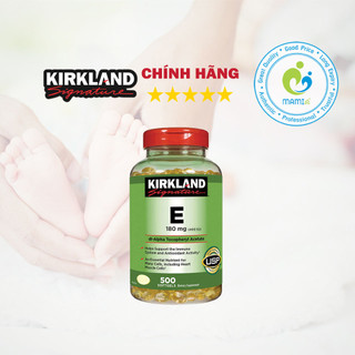 Vitamin E thiên nhiên (500v) làm sáng da, ngăn ngừa lão hóa cho phụ nữ trên 12 tuổi Kirkland Signature 400 I.U, USA