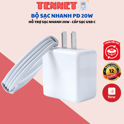 Bộ Củ Cáp Sạc Nhanh PD 20W Usb C-L Cam Kết Sạc Nhanh