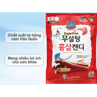 Kẹo hồng sâm không đường Hàn Quốc 365 gói 500g