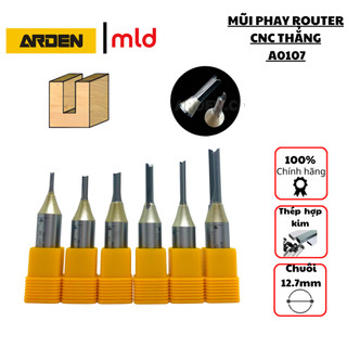Mũi phay gỗ, Thương hiệu Arden, Dòng dao thẳng và CNC, Kích thước mũi 3mm-14mm