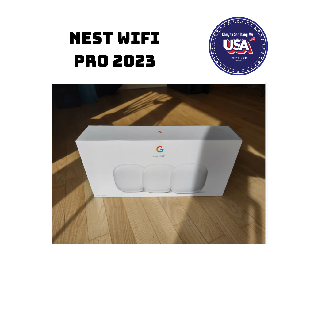 Bộ thu phát Wifi - Google Nest Wifi Pro 2023 / Nest Wifi Hàng Chính Hãng USA