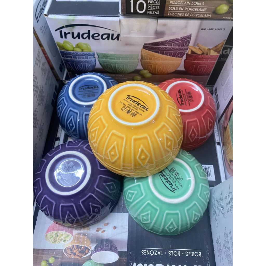 Bộ 10 chén bát sứ cao cấp Trudeau - EDS Mart