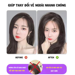 Tóc giả kẹp phồng chân tóc làm dày tóc 10cm