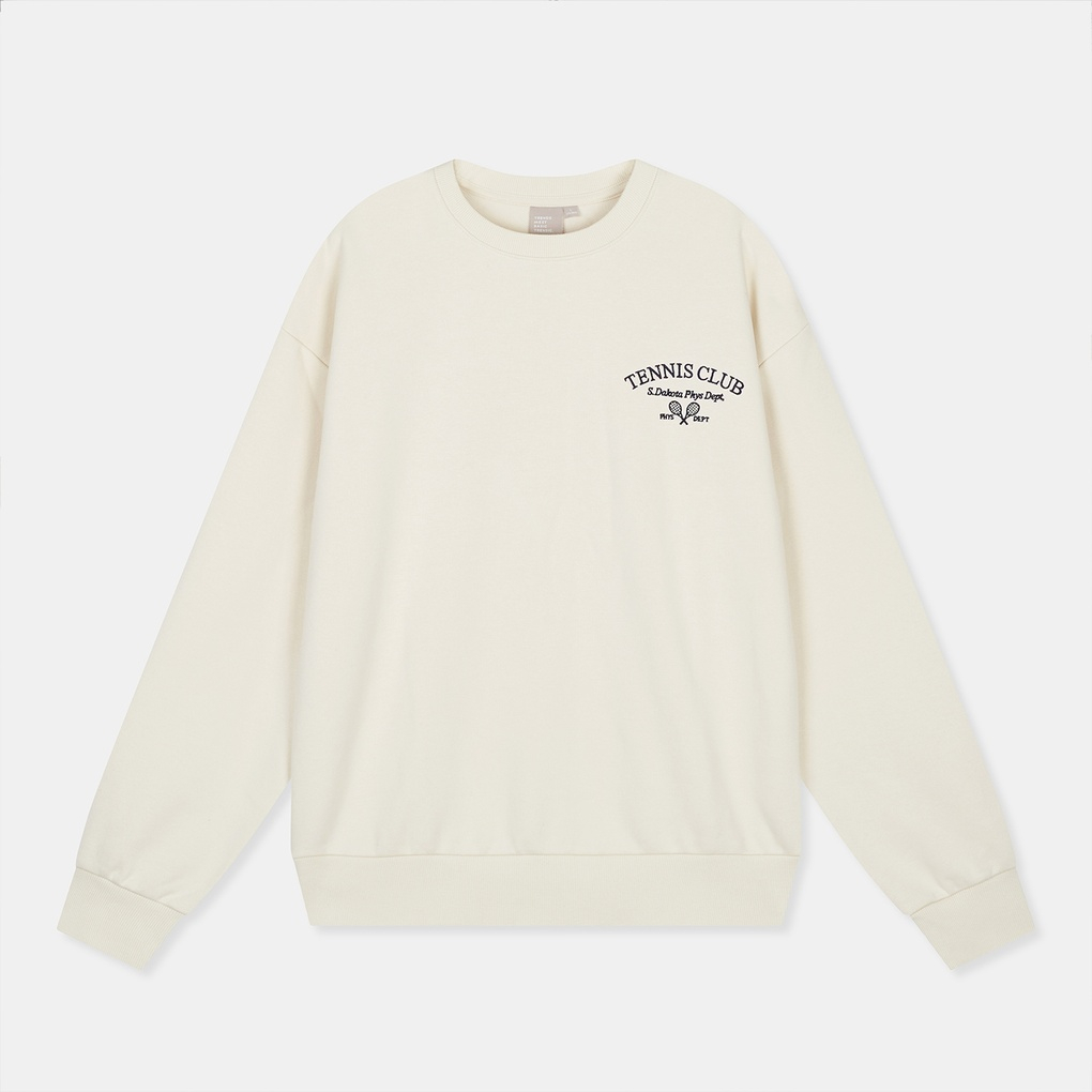 Áo thun unisex SPAO sweatshirt thêu đơn giản