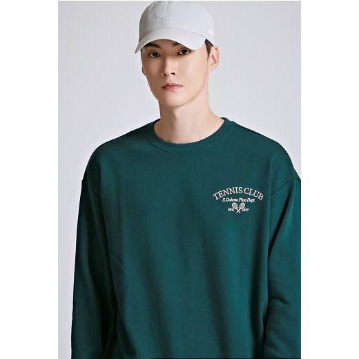 Áo thun unisex SPAO sweatshirt thêu đơn giản