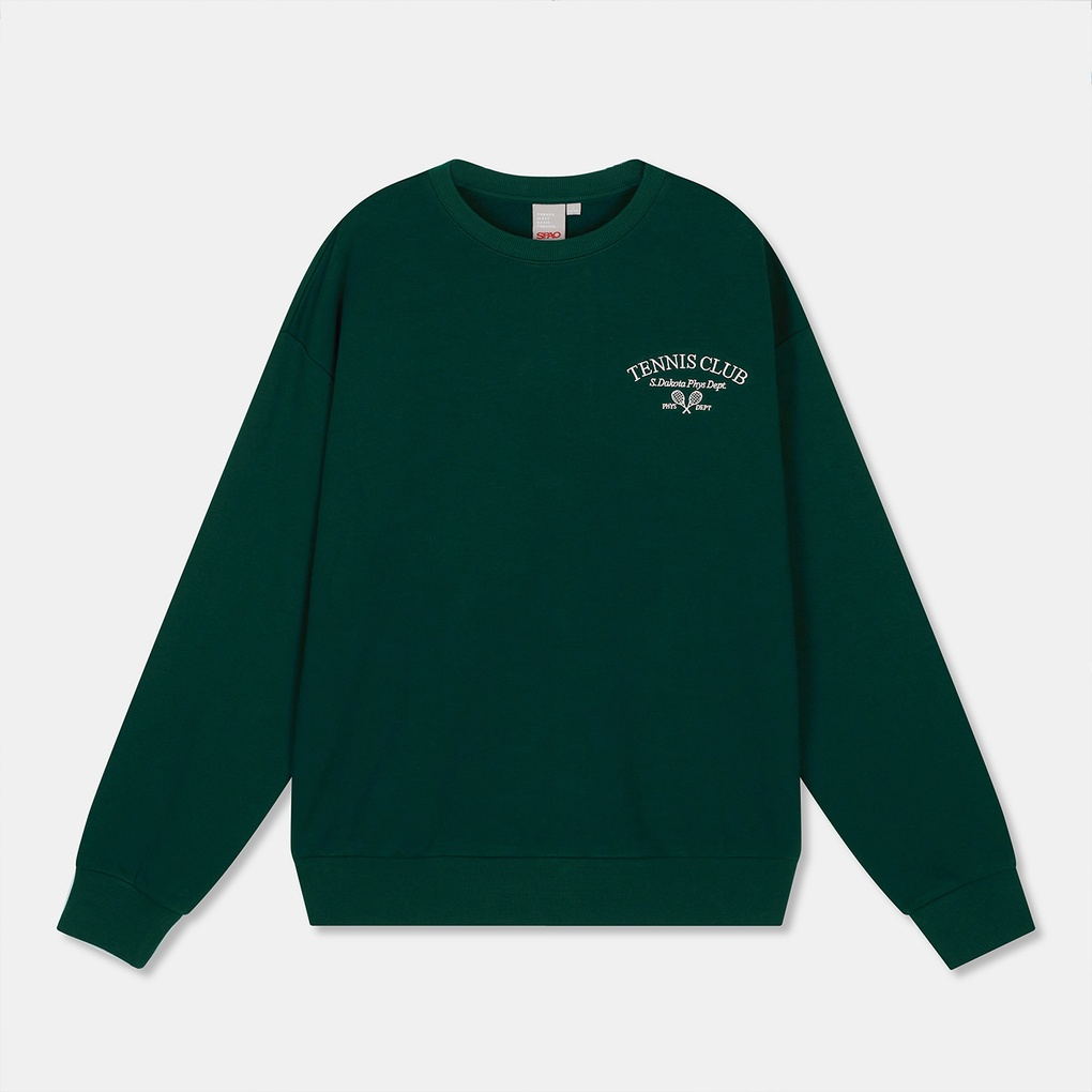Áo thun unisex SPAO sweatshirt thêu đơn giản
