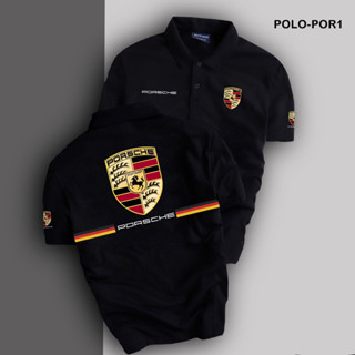 Áo thun nam có cổ Posche đen va trắng, Áo polo thể thao cộc tay full size