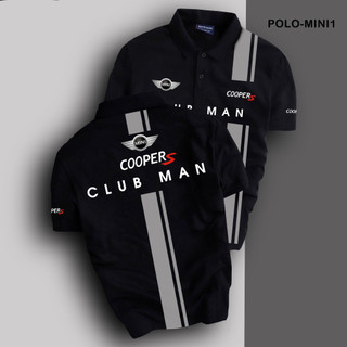Áo thun nam có cổ Mini Cooper, Áo polo thể thao cộc tay full size