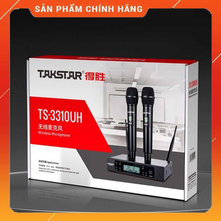 Takstar TS-3310UH - Micro Không Dây UHF Cho Phòng Học, Văn Phòng, Sân Khấu, Karaoke Gia Đình, Phạm Vi 100m