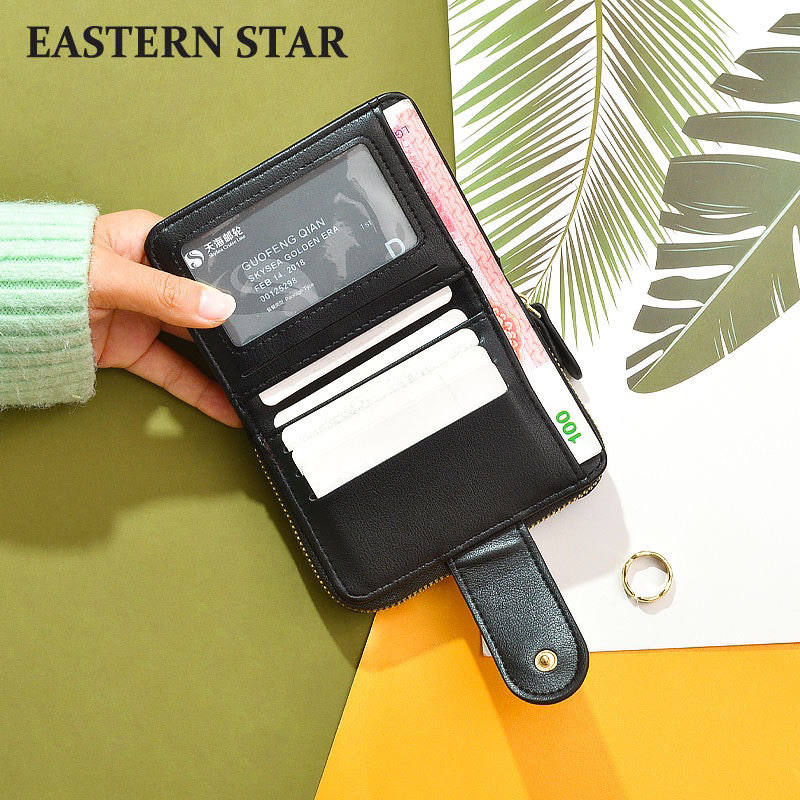 Ví Nữ Mini Cầm Tay Nhiều Ngăn Vải Canvas Hoạ Tiết Kẻ Caro C222